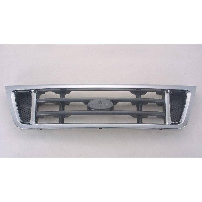 2003-2007 Ford Van Ford Econoline Grille Chrome - FO1200428-Partify-Painted-Replacement-Body-Parts