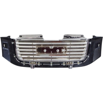 GMC Envoy Grille Chrome Black With Black Frame With H/L Washer Hole - GM1200605-Partify Canada