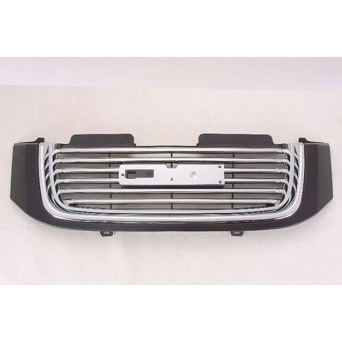 2006-2009 GMC Envoy Grille Chrome Black With Black Frame Without H/L Washer Hole - GM1200604-Partify-Painted-Replacement-Body-Parts
