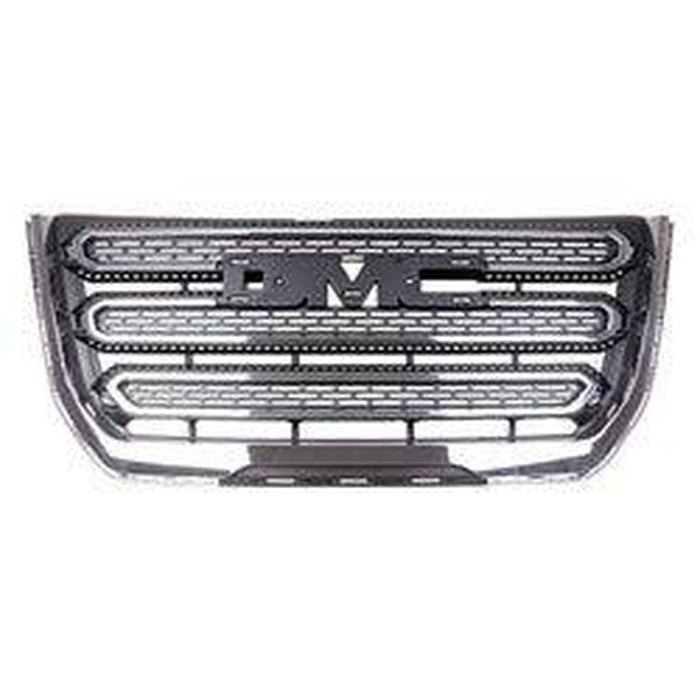 2016-2017 GMC Terrain Grille Chrome Center Horizontal Moulding With Chrome Frame Slt Model - GM1200724-Partify-Painted-Replacement-Body-Parts