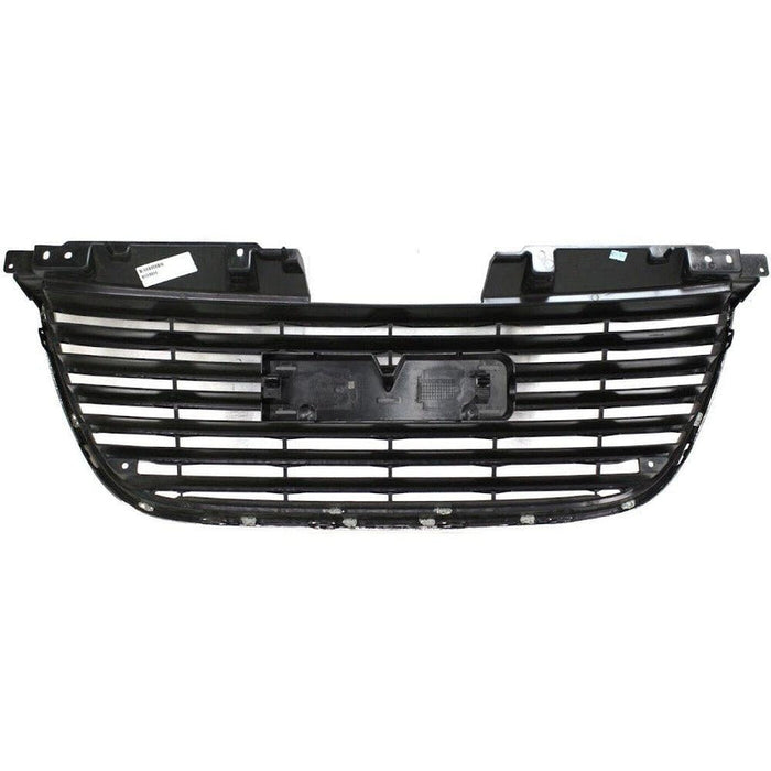 2007-2014 GMC Yukon Grille Without Denali Package Matte Black With Chrome Frame - GM1200576-Partify-Painted-Replacement-Body-Parts