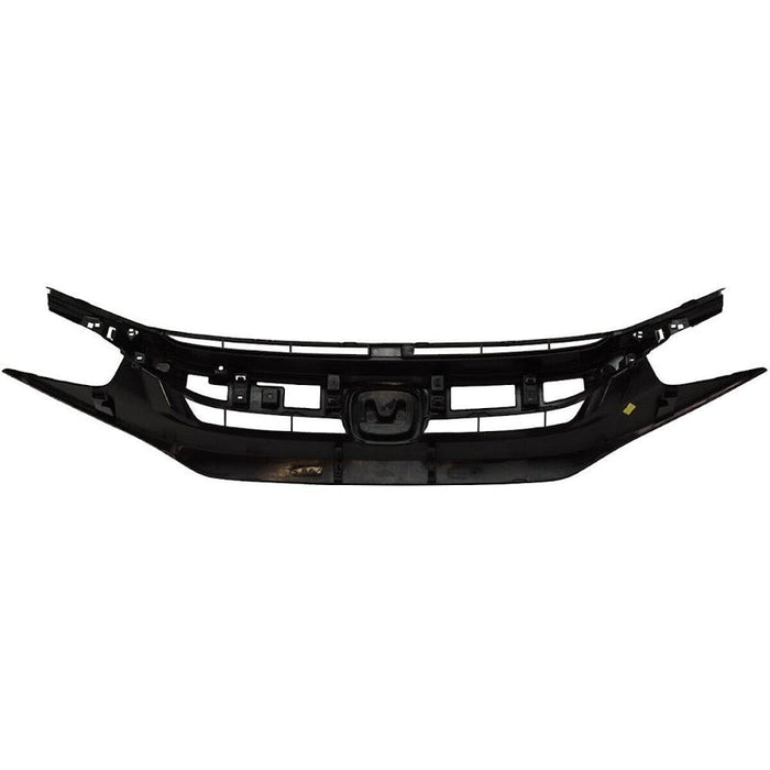 2016-2021 Honda Civic Coupe Grille Painted Gloss Black Sport Model - HO1200242-Partify-Painted-Replacement-Body-Parts
