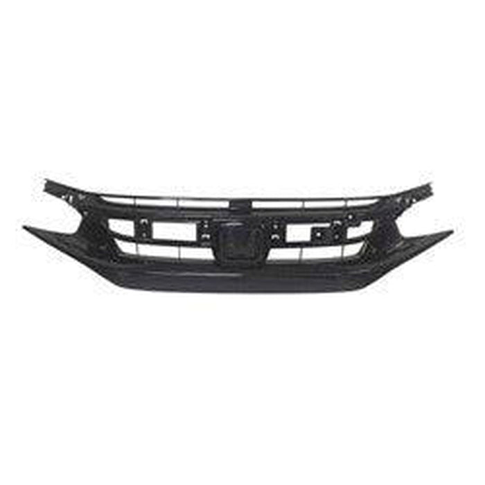 2016-2021 Honda Civic Coupe Grille Painted Gloss Black Sport Model - HO1200242-Partify-Painted-Replacement-Body-Parts