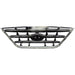 2004-2006 Hyundai Elantra Grille Sedan Black With Fog Lamp Hole Type - HY1200139-Partify-Painted-Replacement-Body-Parts