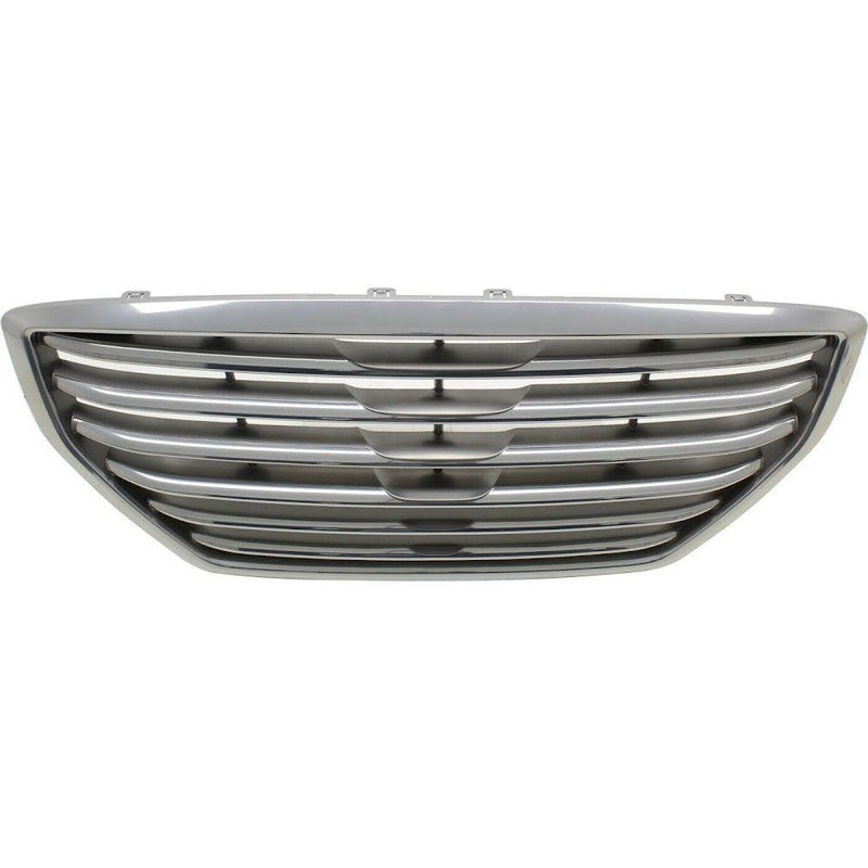 Hyundai Genesis Sedan Grille Chrome Silver/Satin Without Adaptive Cruise - HY1200191-Partify Canada