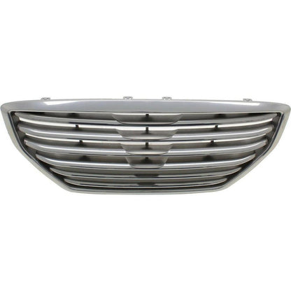 Hyundai Genesis Sedan Grille Chrome Silver/Satin Without Adaptive Cruise - HY1200191-Partify Canada
