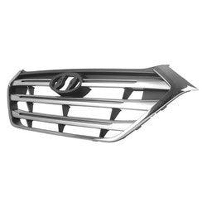 2017-2018 Hyundai Tucson Grille With Silver Bars With Chrome Frame - HY1200209-Partify-Painted-Replacement-Body-Parts