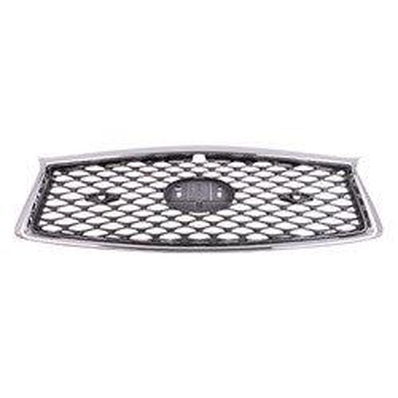 Infiniti Q50 Sedan Grille Painted Gray With Chrome Frame With Sensor/Camera - IN1200138-Partify Canada