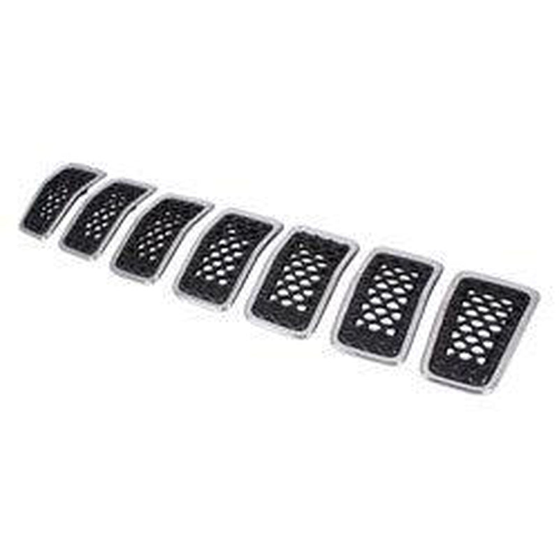 Jeep Cherokee Grille Chrome Frame With Black Insert 7 Piece Set - CH1200415-Partify Canada