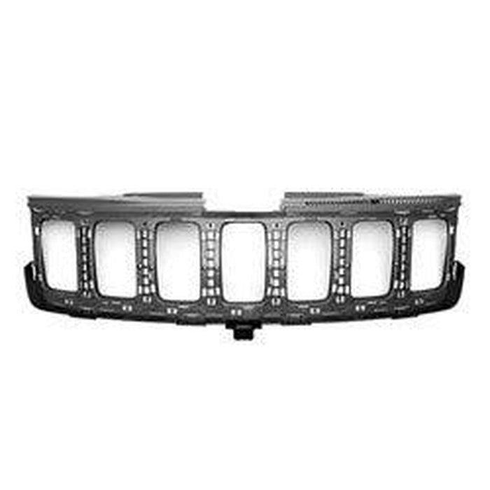 2016-2022 Jeep Grand Cherokee Grille Mounting Panel Textured Black Exclude Srt/Trackhawk Model - CH1200401-Partify-Painted-Replacement-Body-Parts