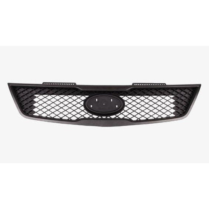 2010 KIA Forte Grille Black With Textured Moulding Sedan - KI1200138-Partify-Painted-Replacement-Body-Parts