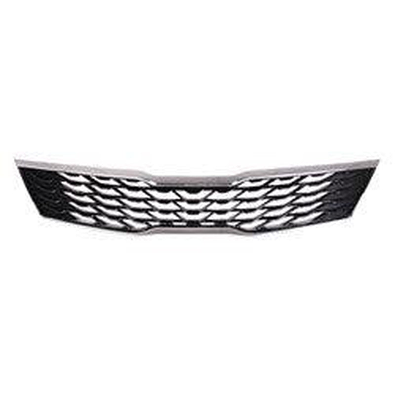 KIA Optima Grille Painted Black With Outer Chrome Moulding S/Ex Model - KI1200202-Partify Canada
