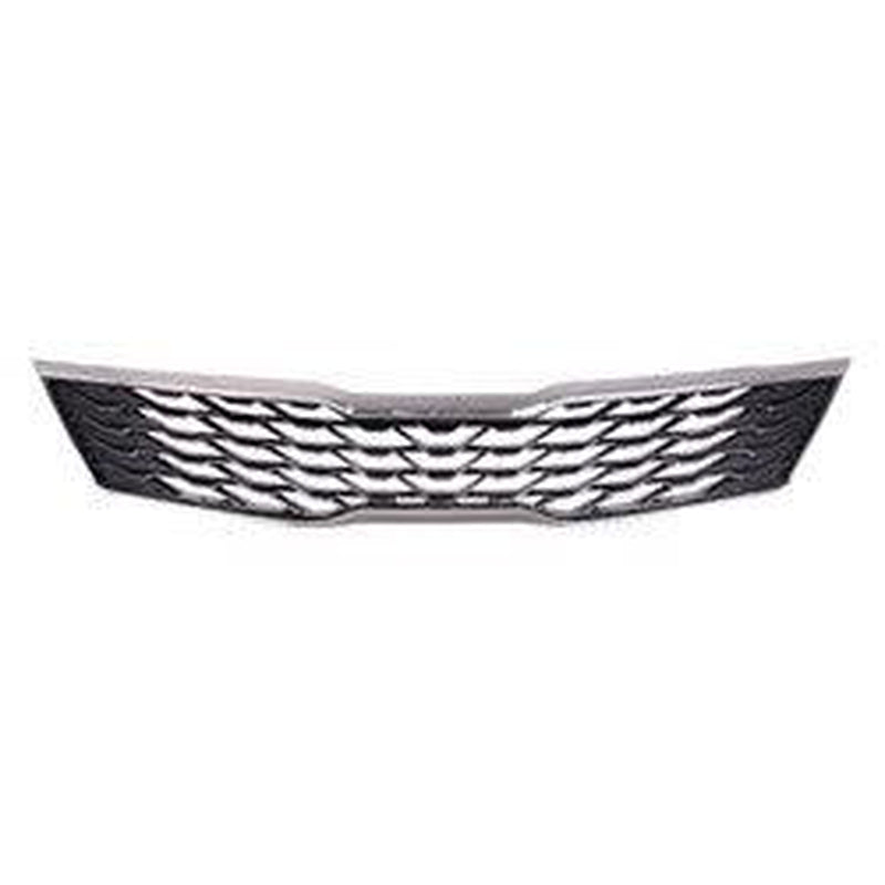 KIA Optima Grille Painted Silver Gray With Chrome Moulding Lx Model - KI1200203-Partify Canada