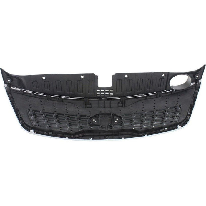 2014-2015 KIA Sorento Grille Painted Black With Chrome Moulding - KI1200155-Partify-Painted-Replacement-Body-Parts