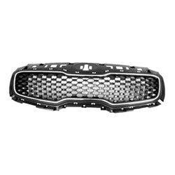 2017-2019 KIA Sportage Grille Matte Black Center With Chrome Frame - KI1200194-Partify-Painted-Replacement-Body-Parts