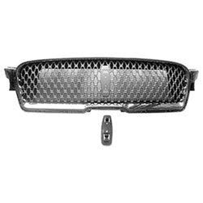 2017-2020 Lincoln MKZ Grille Satin Aluminium With Satin Frame/ Emblem Mount - FO1200613-Partify-Painted-Replacement-Body-Parts