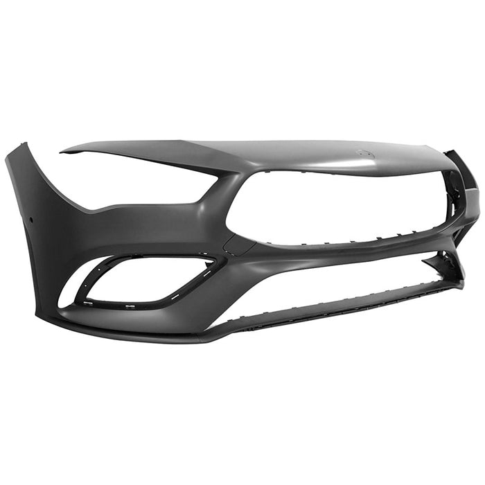 2020-2022 Mercedes CLA250/35 AMG Front Bumper With Town Hook Cover & Parking Sensor Holes - MB1000627-Partify-Painted-Replacement-Body-Parts