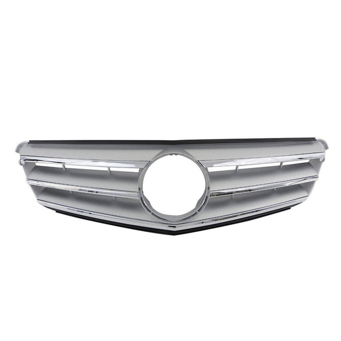 2008-2014 Mercedes C230 Grille Chrome/Silver Without Amg Package With Sport Package - MB1200148-Partify-Painted-Replacement-Body-Parts