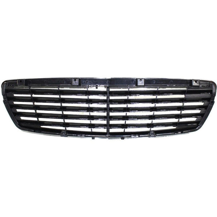 2003-2006 Mercedes E320 Grille Chrome Black With Avantgarde Without Sensor - MB1200141-Partify-Painted-Replacement-Body-Parts