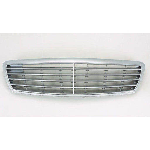 2003-2006 Mercedes E320 Grille Silver With Chrome Frame - MB1200134-Partify-Painted-Replacement-Body-Parts