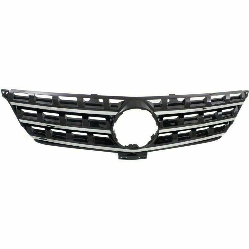 Mercedes Ml250 Grille Black With Chrome Moulding Without Emblem - MB1200162-Partify Canada