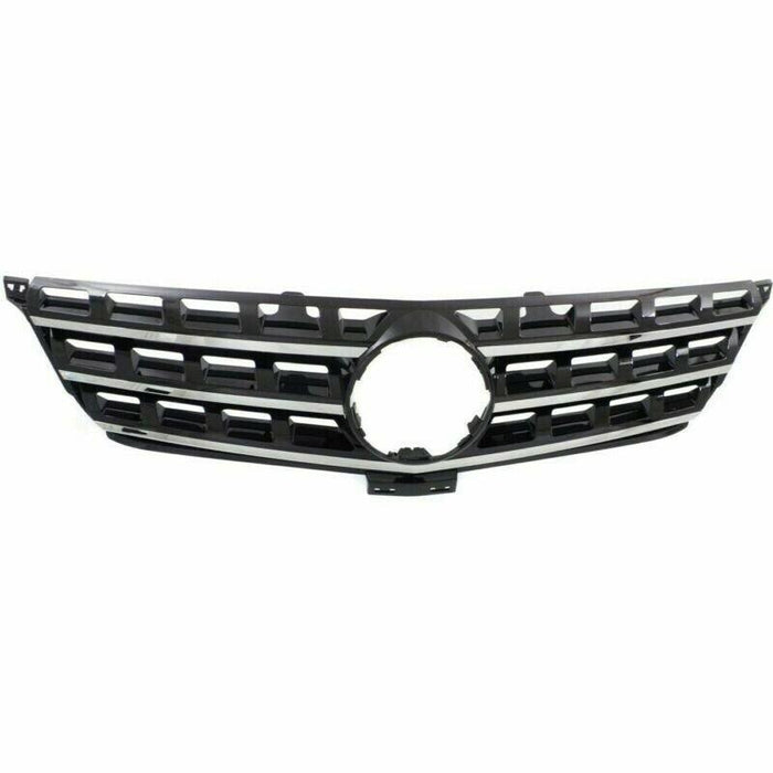 2012-2015 Mercedes Ml250 Grille Black With Chrome Moulding Without Emblem - MB1200162-Partify-Painted-Replacement-Body-Parts