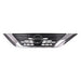 2016-2018 Nissan Altima Upper Grille Painted Silver Gray With Chrome Moulding - NI1200283-Partify-Painted-Replacement-Body-Parts