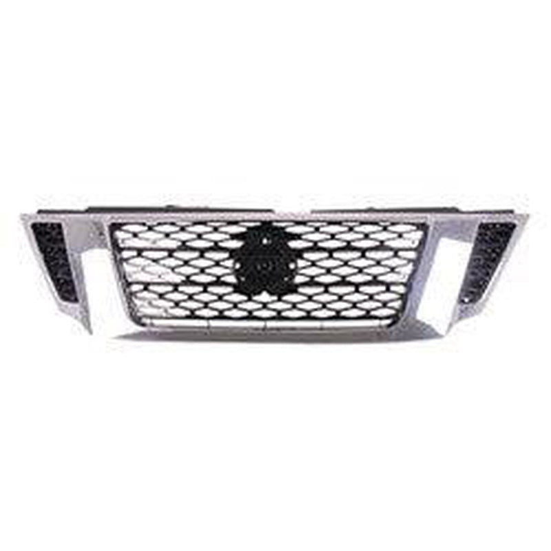 Nissan Armada Grille Painted Black With Chrome/Camera Sl/Platinum Model - NI1200287-Partify Canada