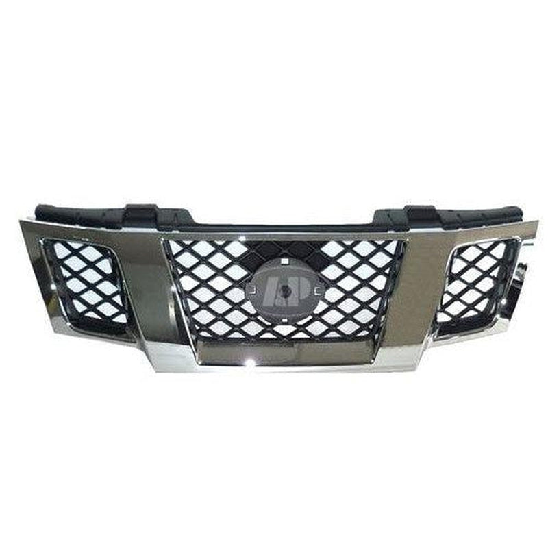 Nissan Frontier Pickup Grille Black- Chrome - NI1200233