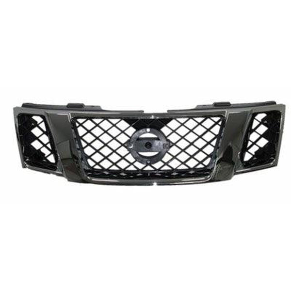2008-2012 Nissan Pathfinder Grille Assy Matte Black With Chrome