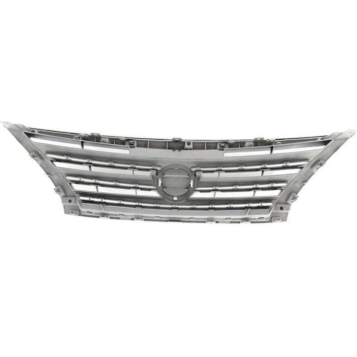 2013-2015 Nissan Sentra Grille Chrome/Silver - NI1200252-Partify-Painted-Replacement-Body-Parts