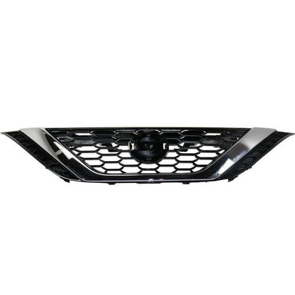 Nissan Sentra Grille Glossy Black With Chrome Exclude Nismo - NI1200279-Partify Canada