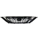 2016-2019 Nissan Sentra Grille Glossy Black With Chrome Exclude Nismo - NI1200279-Partify-Painted-Replacement-Body-Parts