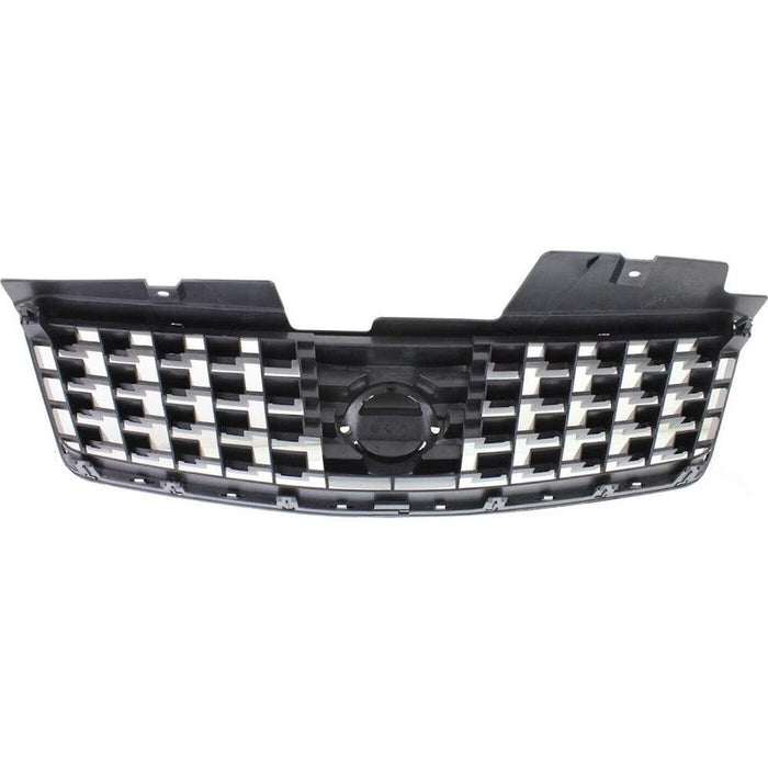 2008-2009 Nissan Sentra Grille Painted Dark Silver Black With Chrome Frame 2.0L - NI1200248-Partify-Painted-Replacement-Body-Parts