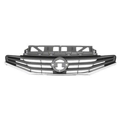 Nissan Versa Hatchback Grille Note Painted Gray With Chrome Moulding - NI1200257-Partify Canada