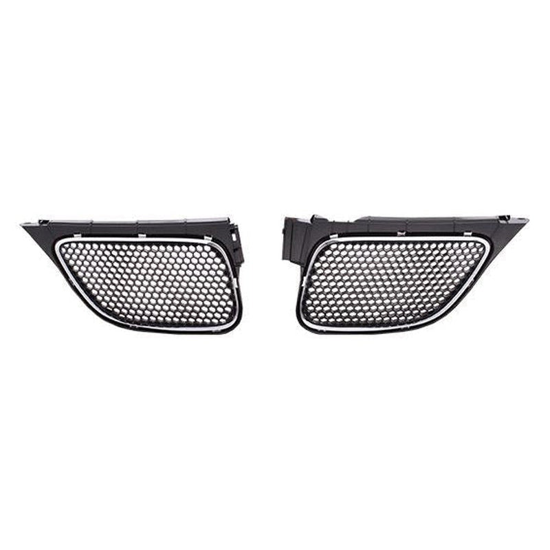 Pontiac Vibe Grille Driver Side Upper Matte-Dark Gray With Chrome Moulding - GM1200652-Partify Canada