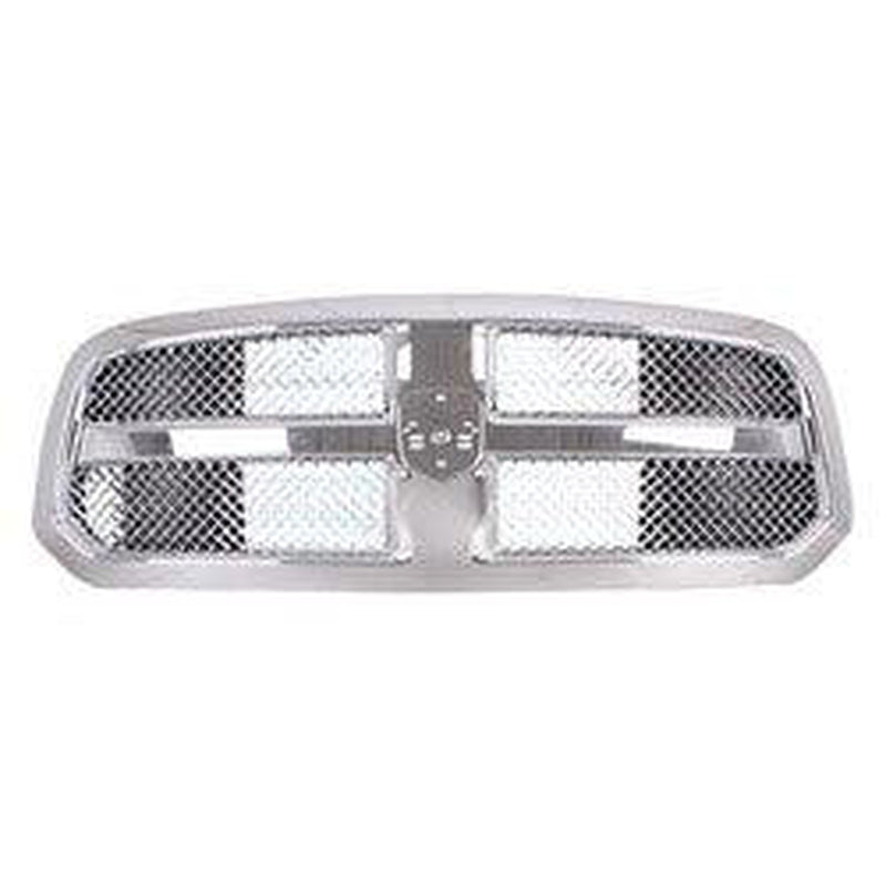 RAM Pickup RAM 1500 Grille Chrome Frame With Chrome Wave Mesh - CH1200409-Partify Canada