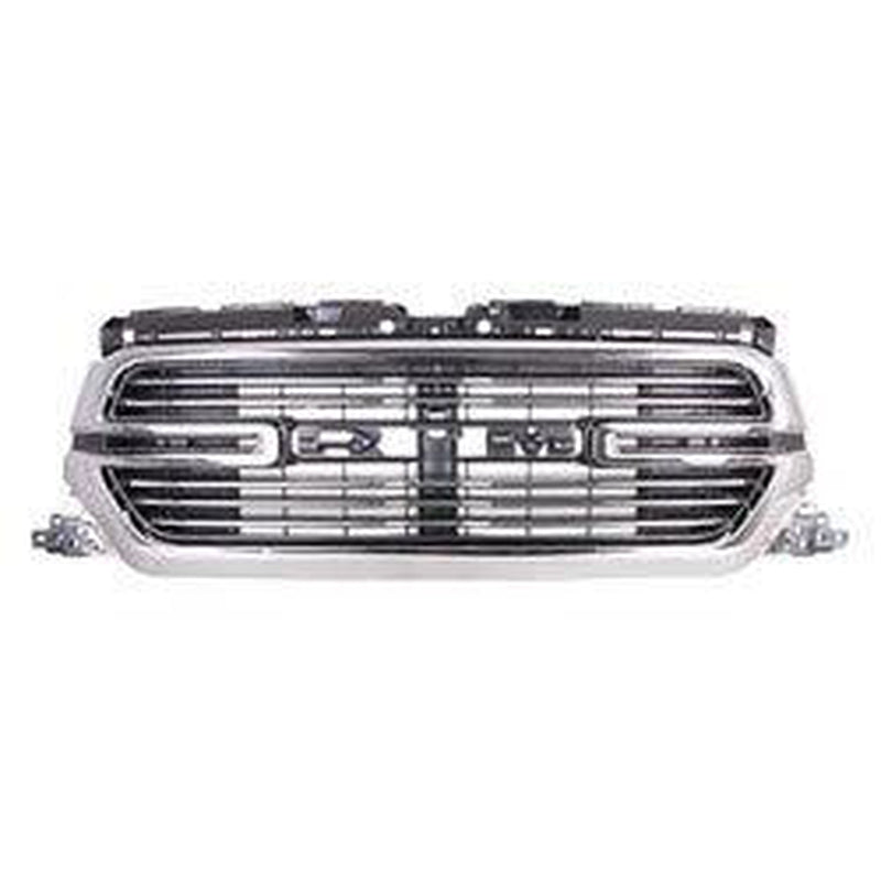 RAM Pickup RAM 1500 Grille Chrome Surround With Chrome Billets With Camera Laramie Model - CH1200418-Partify Canada