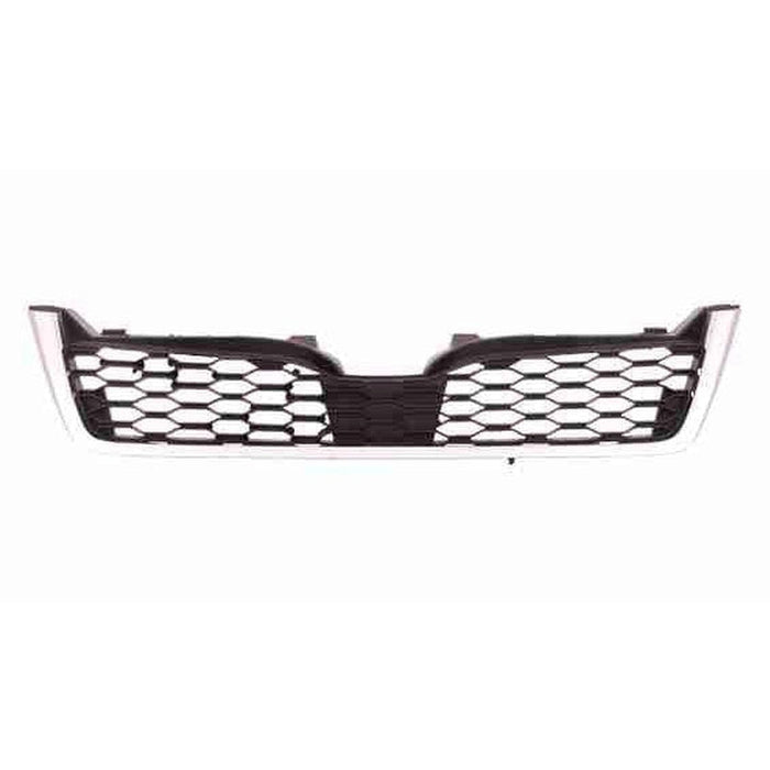 2014-2016 Subaru Forester Grille Matte Dark Gray With Chrome Moulding 2.0L Turbo - SU1200153-Partify-Painted-Replacement-Body-Parts