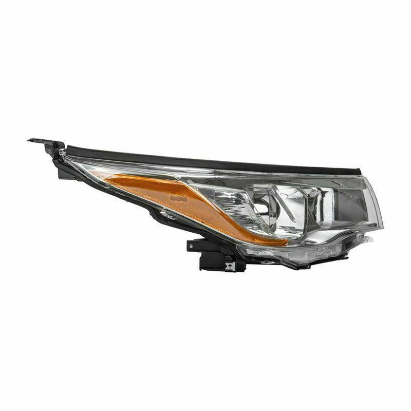 Toyota Highlander Headlight Passenger Side With Bright Chrome Bezel HQ - TO2503221-Partify Canada