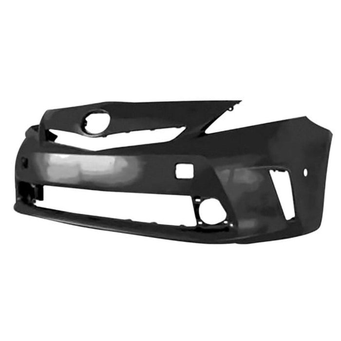 2012-2014 Toyota Prius V Front Bumper Without Headlight Washer Holes & With Sensor Holes - TO1000389-Partify-Painted-Replacement-Body-Parts