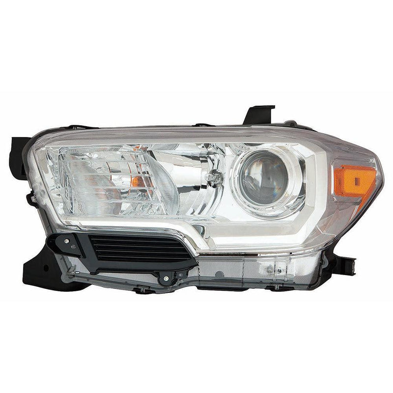 Toyota Tacoma 2WD Headlight Driver Side Halogen Chrome Bezel With O Led Drl HQ - TO2502242-Partify Canada