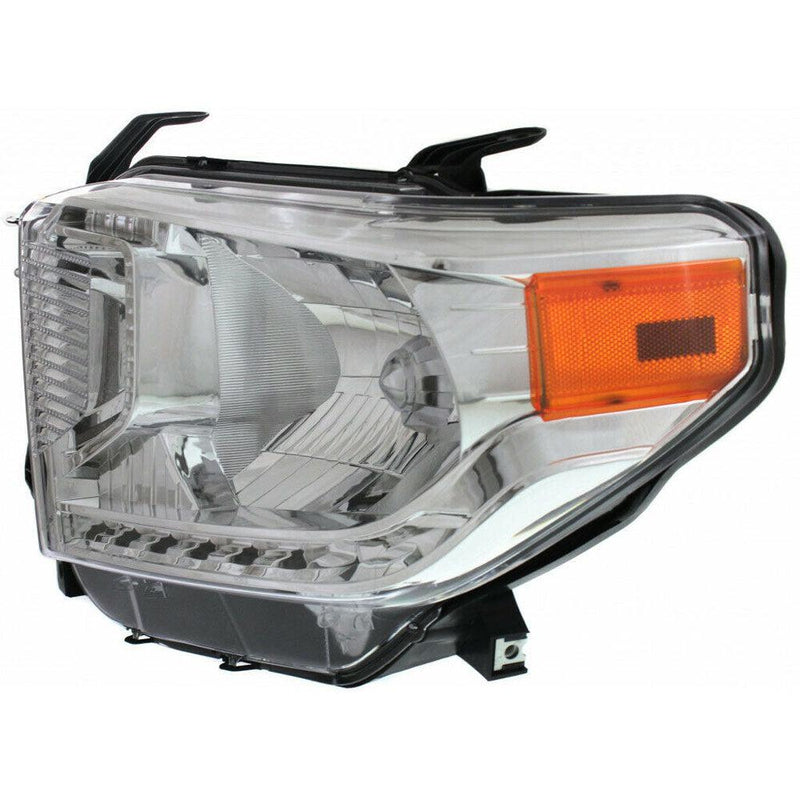 Toyota Tundra 4WD Headlight Driver Side With Level Adjuster Halogen With O Led Sr/Sr5/Limited Model HQ - TO2502219-Partify Canada