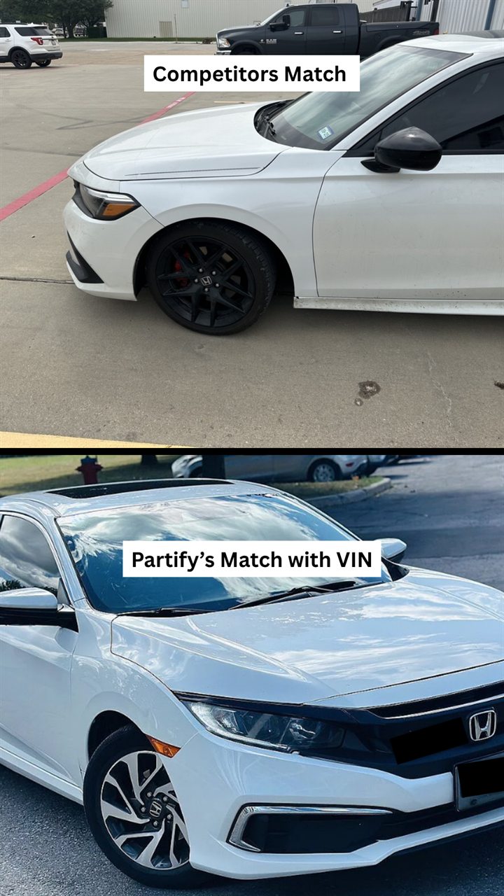 Vehicle paint match comparison example 6
